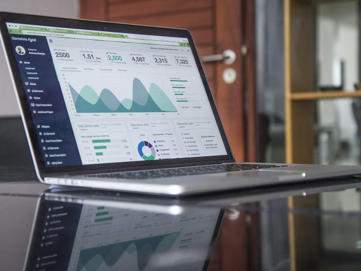 Campaign analytics open on a laptop