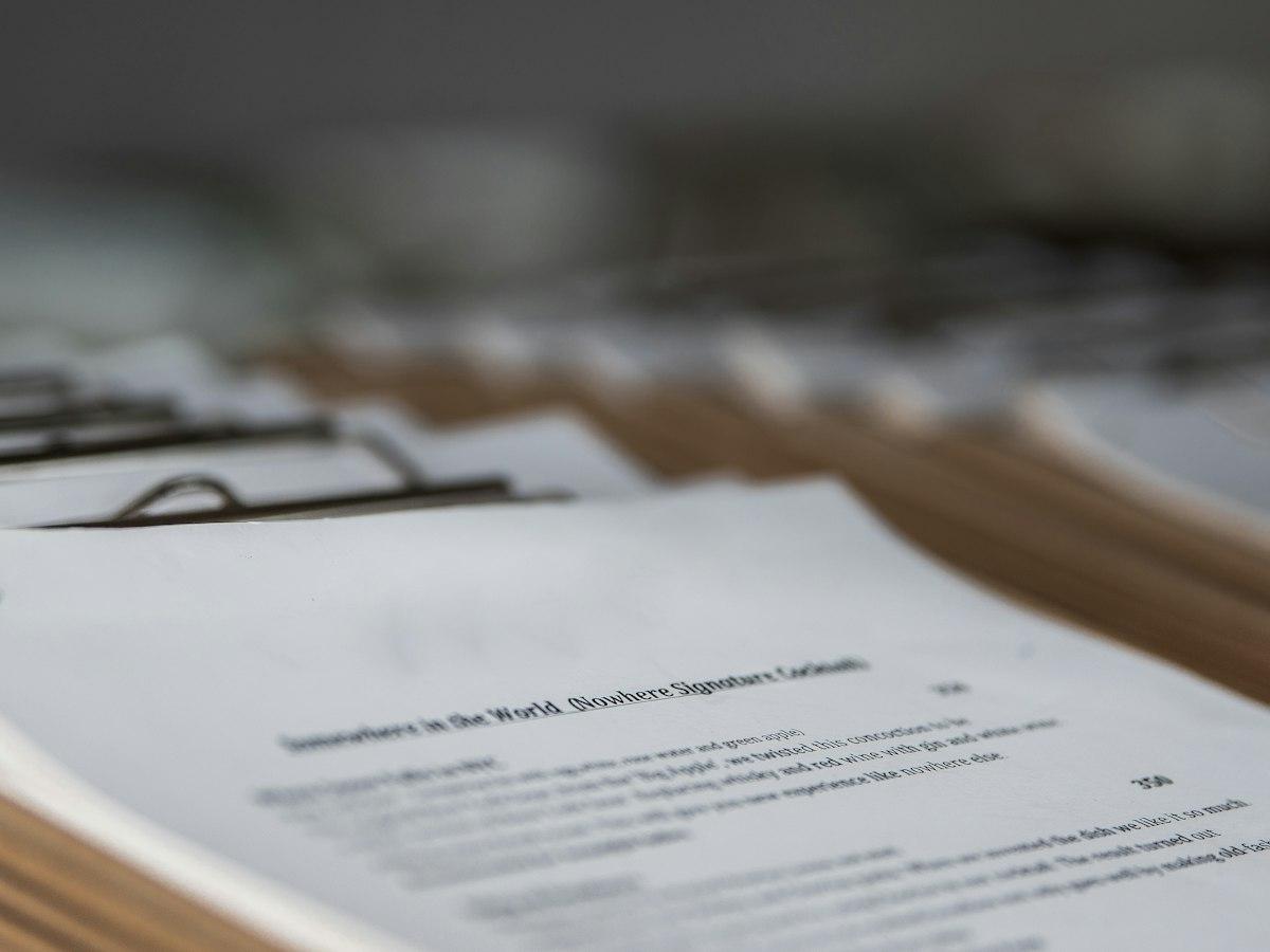 Printed collateral coming off the press